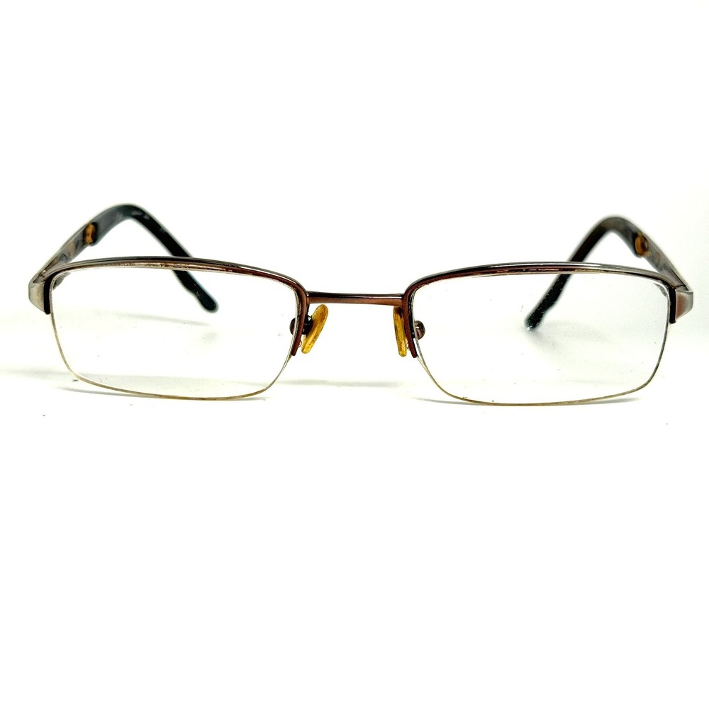 Ogi Eyewear OSL709 200 Brown Rectangular‎ Semi-Rimless Eyeglasses Frames